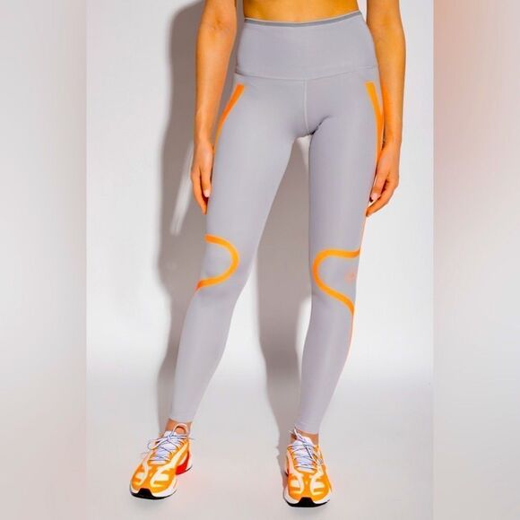 Stella McCartney X Adidas TPA Tight Grey Orange - Picture 3 of 12